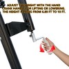 RISOKEYS Portable Basketball Hoop for Youth Adults & Kids, Adjustable Height 6.89 ft to 10.01 ft,34 inch Backboard with Rebound System - 3 of 4