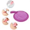 Unique Bargains Soft Flannel Pads Reusable Makeup Remover Eco Pads Facial Make Up Cleansing Removal for Most Skin Types 3 Pcs - 3 of 4