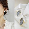 Fashion Leaf Stud Earrings for Women Enamel Earrings Jewelry - 2 of 4