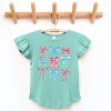 The Juniper Shop Patriotic Bows Stacked Coquette Flutter Sleeve Tee - 2 of 4