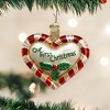 Old World Christmas 3.0 Inch Peppermint Heart Ornament Christmas 1St Love Tree Ornaments - 3 of 3