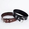 Lehman's Amish-Made Cowhide Casual Leather Belt, Chrome Buckle and Snaps, 1/8" Thick and 2" Wide - 4 of 4