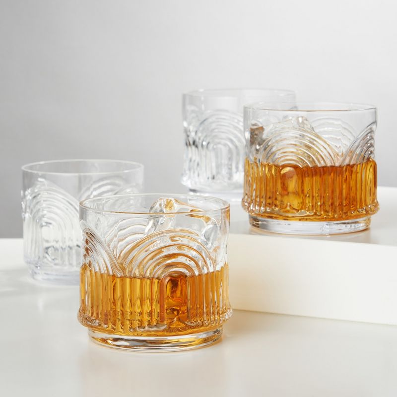 Viski Beau Glasses Set of 4 - Vintage Drinking, 3 of 13