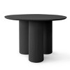 Athens 45'' Circular Table Top Architectural Design Rich Grain Manufactured Wood With 3 Legs Pedestal Round Dining Table-Maison Boucle - 3 of 4