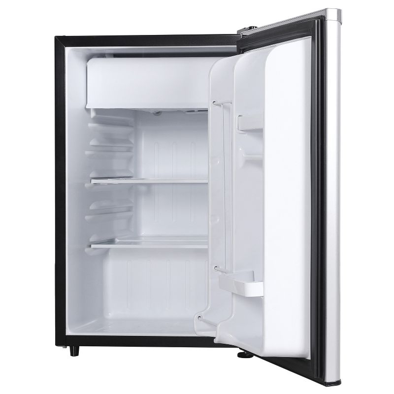 Frigidaire® 2.5-Cu.-Ft. 65-Watt Compact Retro Platinum Stainless Steel Refrigerator, 3 of 11