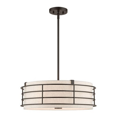 Livex Lighting Blanchard 4 - Light Pendant in  English Bronze