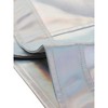 Allegra K Women's Metallic Biker Holographic Shiny Jackets - 4 of 4