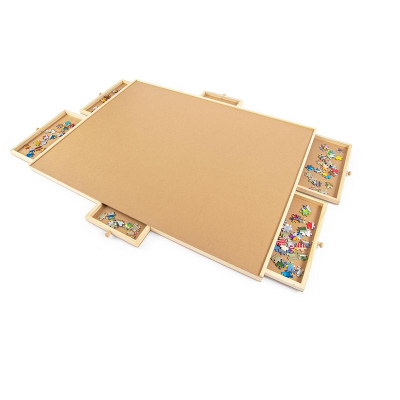 Shantou South Toys Factory Wooden Jigsaw Puzzle Table | Puzzle Storage System | 35 x 2 x 28 Inches, 1 of 8