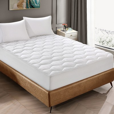 Hos Linens Mattress Protector Queen Size Waterproof Mattress Pad Soft Quilted Fitted Bed Cover Deep Pocket Fits Up to 18 inch, Size: 60 x 80, White