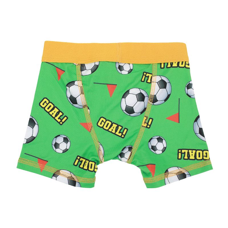 Sports AOP Toddler Boy's 5-Pack Boxer Briefs, Sizes 2T-5T, 4 of 6