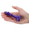 WE Games Color Bright Plastic Staunton Tournament Chess Pieces with 3.75 in. King - Half Chess Set of Chess Pieces Only, Purple - 3 of 4