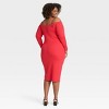 Women's Long Sleeve Midi Bodycon Dress - Ava & Viv™ - 2 of 3