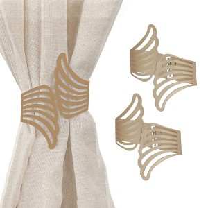 Evideco French Home Goods Metal Wings Curtain Tieback – Elegant and Durable Design - 1 of 4