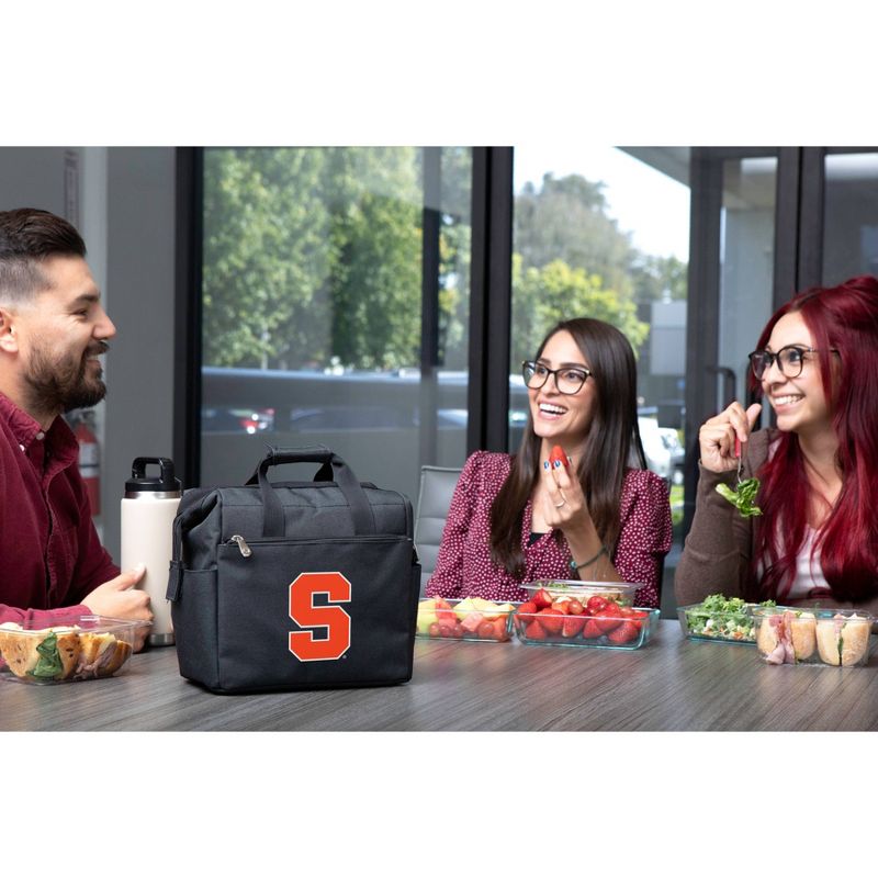 NCAA Syracuse Orange On The Go Lunch Cooler - Black, 3 of 4