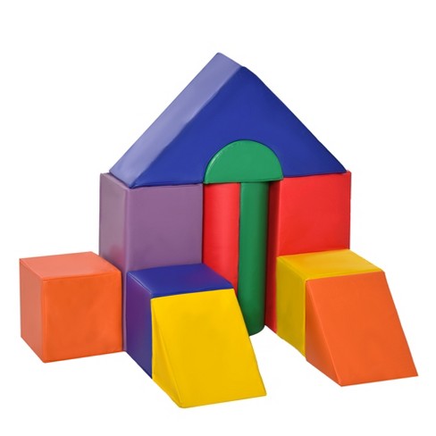 Soozier 12 Piece Soft Foam Building Play Blocks for Toddlers with Bright  Colors, Safe Materials, & Endless Possibilities