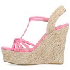 Journee Collection Womens Yara Buckle Espadrille Wedge Sandals - 2 of 4