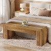 Tribesigns Entryway Bench, 47" Wood Shoe Bench with Thickened 5.9" Frame, End of Bed Bench for Bedroom, Hallway, Living Room, Easy Assembly - 3 of 4