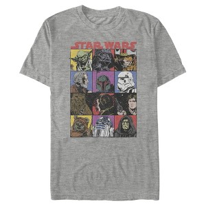 Men's Star Wars Comic Strip Cartoon Group T-Shirt - 1 of 4