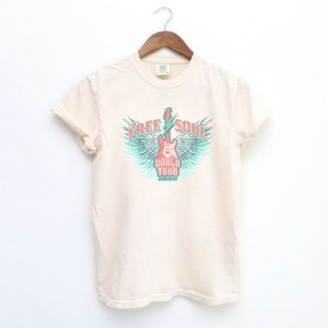 Simply Sage Market Women's Free Soul World Tour Short Sleeve Garment Dyed Tee - 1 of 2