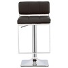 Adjustable Bar Stool with Upholstered Seat and Chrome Base, Swivel, Height-Adjustable, Comfortable Footrest, Ideal for Kitchen - 2 of 4