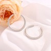 Hollow Tube Hoop Earrings for Women by Ginger Lyne 2" Gold Stainless Steel Lightweight - 3 of 4