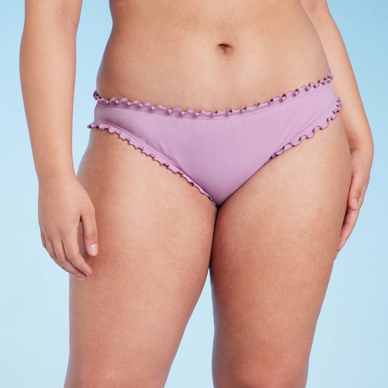 Women's Ruffle Cheeky Bikini Bottom - Shade & Shore™, 5 of 7