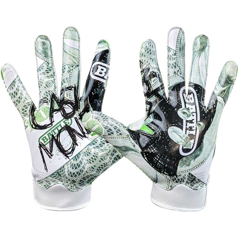 Battle Sports Cash Money Doom 1.0 Youth Football Receiver Gloves, 3 of 7