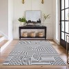 Abstract Washable Area Rug Non-Slip Throw Rug with Rubber Back, Low Pile Stain Resistant Boho Geometric Carpet for Living Room, Bedroom Dining Room - 3 of 4