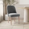 WestinTrends Mid-Century Modern Upholstered Boucle Dining Chair - 2 of 4