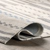 Nuloom Emika Striped Hand Woven Cotton Indoor Area Rug 5' x 8' in Light Gray - 4 of 4