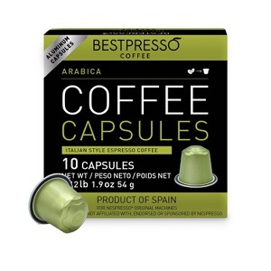 Bestpresso Coffee for Nespresso OriginalLine Machine 120 Pods - Light Intensity Arabica Blend - Certified Genuine Espresso - 1 of 1
