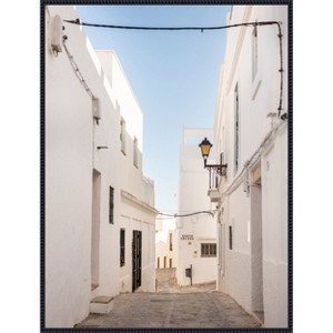 Amanti Art The White town of Vejer de La Frontera by Raisa Zwart Framed Canvas Wall Art - 1 of 4