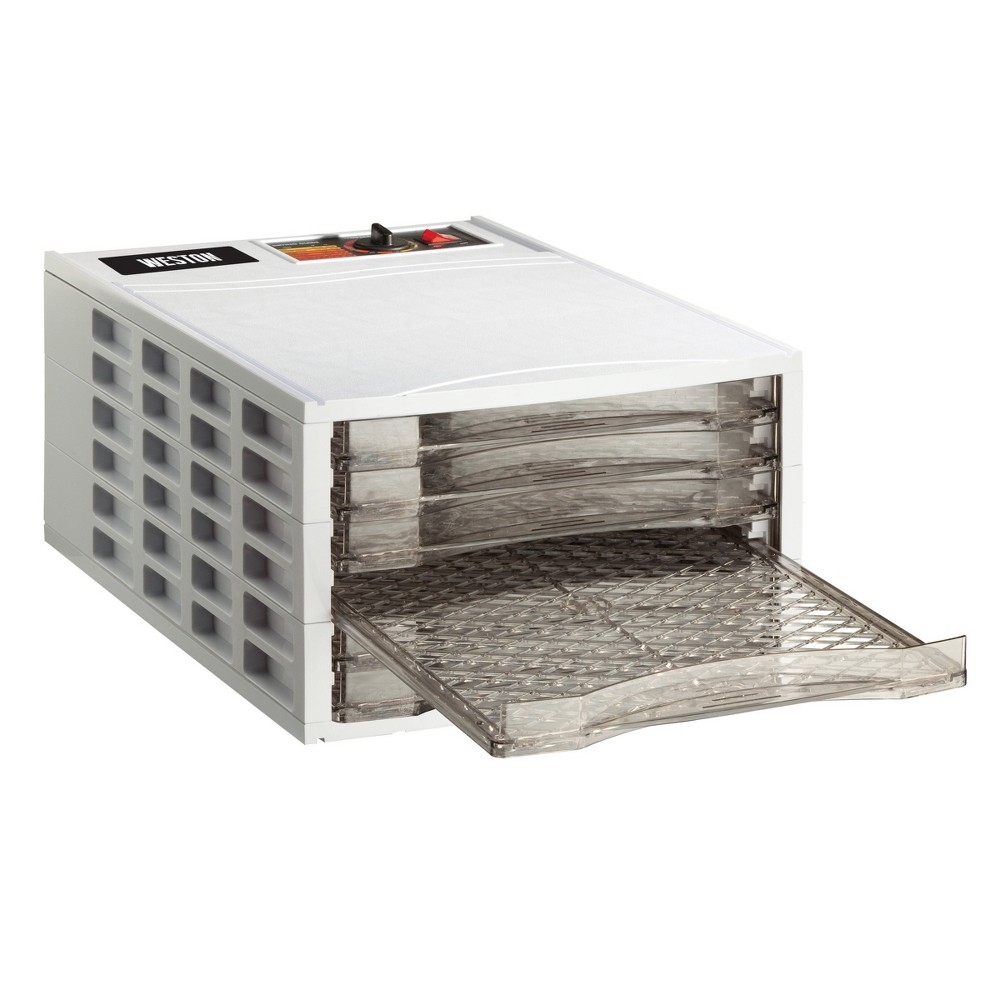 Weston 6 Tray Dehydrator, White Gray - 83-0750-W