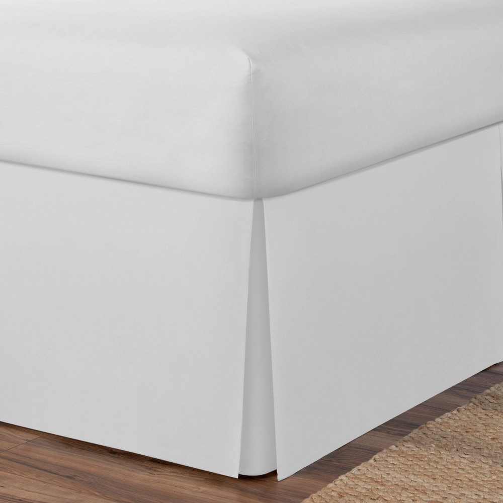 Photos - Bed Linen Today's Home Full Microfiber Tailored Bed Skirt White: Polyester, Machine