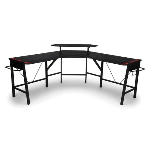 2010 Gaming L Shaped Computer Desk Red Respawn Target