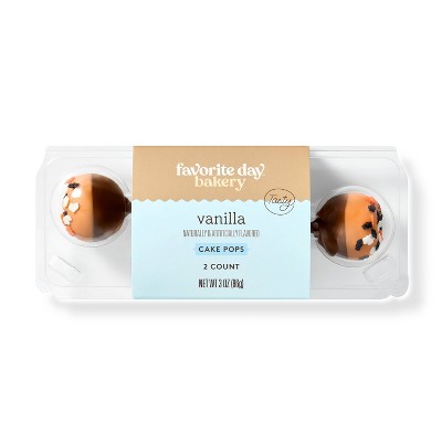 Vanilla Cake Pops - 3oz/2ct - Favorite Day™