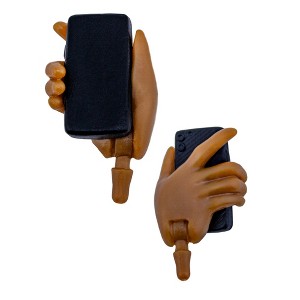 Cell Phone Accessory Hand for Figures Toy Company Ultimate 6.5 Inch Male Figures [Black / Black Phone] - 1 of 3