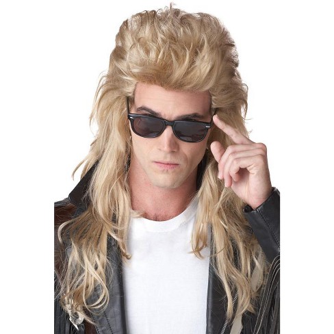 California Costumes 80's Rock Mullet Costume Wig (blonde) : Target