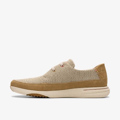 Clarks Mens Easeway Lace Sand Combination Shoes 11 Medium — фото 3
