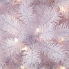 6.5ft Puleo Pre-Lit White Northern Fir Artificial Christmas Tree Clear Lights: Hinged Branches, 400 Incandescent Bulbs - 3 of 3