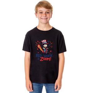 Boys' 4th of July Red, White, & Zoom! American USA Funny T-Shirt For Kids - 1 of 4
