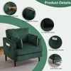 Karl Home Modern Corduroy Barrel Accent Chair For Living Room Bedroom - 4 of 4