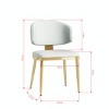 Modern Upholstered Dining Chairs Set of 2, Armless Dining Chairs with Cushioned Seat and Backrest for Kitchen or Dining Room-The Pop Home - 4 of 4