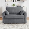 KWPZQEB Twin Size Sofa Bed, 47.2" Sleeper Sofa with Foldable Mattress, Foldable Side Table and Two USB Ports for Living Room, Bedroom, Apartment - 2 of 4