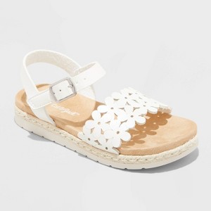 Toddler Maisie Cut-Out Floral Footbed Sandals - Cat & Jack™ - 1 of 4