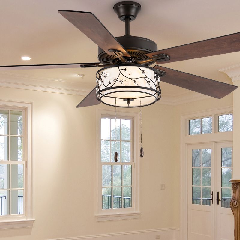 52&#34; 5 Blade Desdemona Lighted Ceiling Fan - River of Goods, 5 of 13
