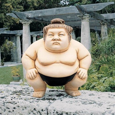 Design Toscano Basho The Sumo Wrestler Sculpture - Large, Multicolored