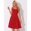 Allegra K Women's Sweetheart Neck Sleeveless Fit and Flare Swing Dress - 4 of 4