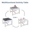 Lirago 3 in 1 Kids Wood Table and Chairs Children Activity Table Toddler Furniture Set Play and Learning with Storage and Detachable Drawing Board - 4 of 4