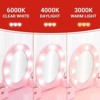 Kids' Vanity Set with Mirror and Light, Makeup Table and Stool for Girls, Vanity Table and Chair Set with Wood Makeup Playset - 4 of 4